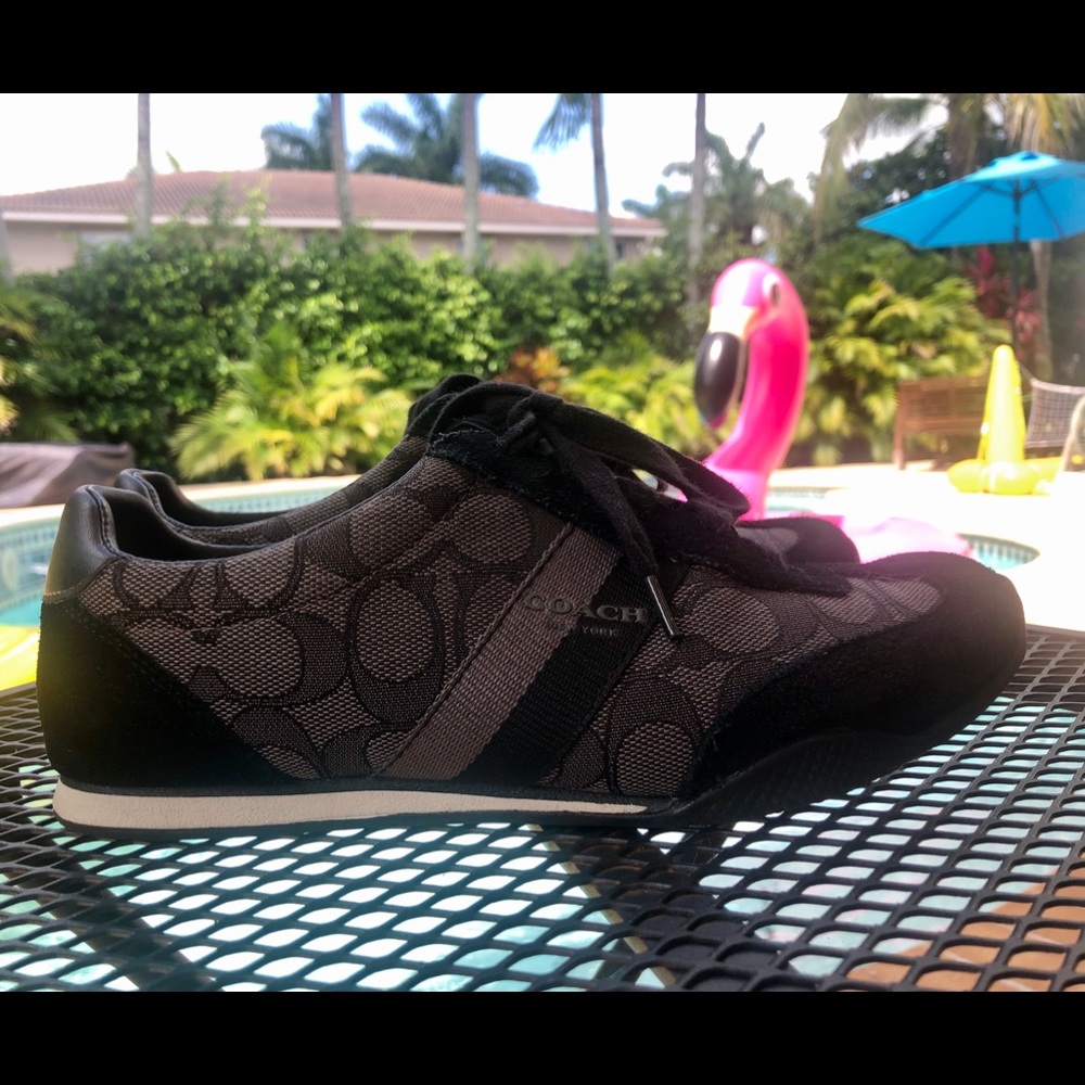 Coach Kelson black and gray signature sneakers